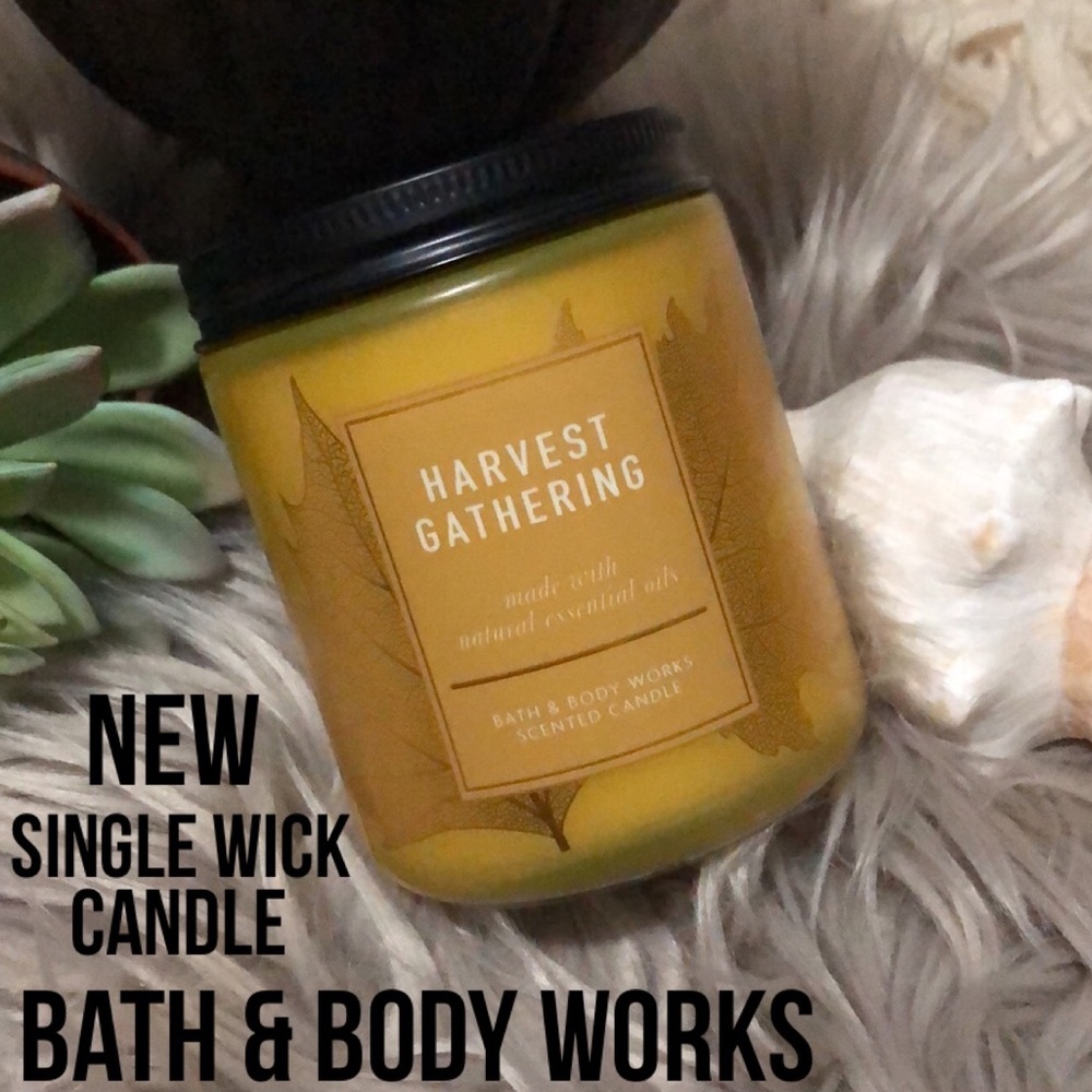 New-Bath & Body Works Candle-7oz-Screw on Lid”Harvest Gathering”Single Wick